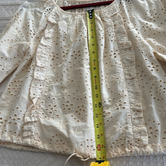 Joie Cream Eyelet Blouse - Picture 5 of 6